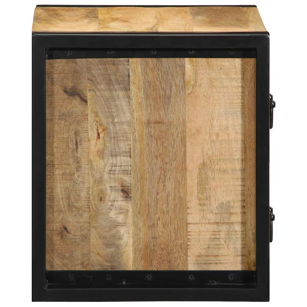 Table de Chevet en Bois et Métal au Style Industriel-La-Fabrique-Industrielle