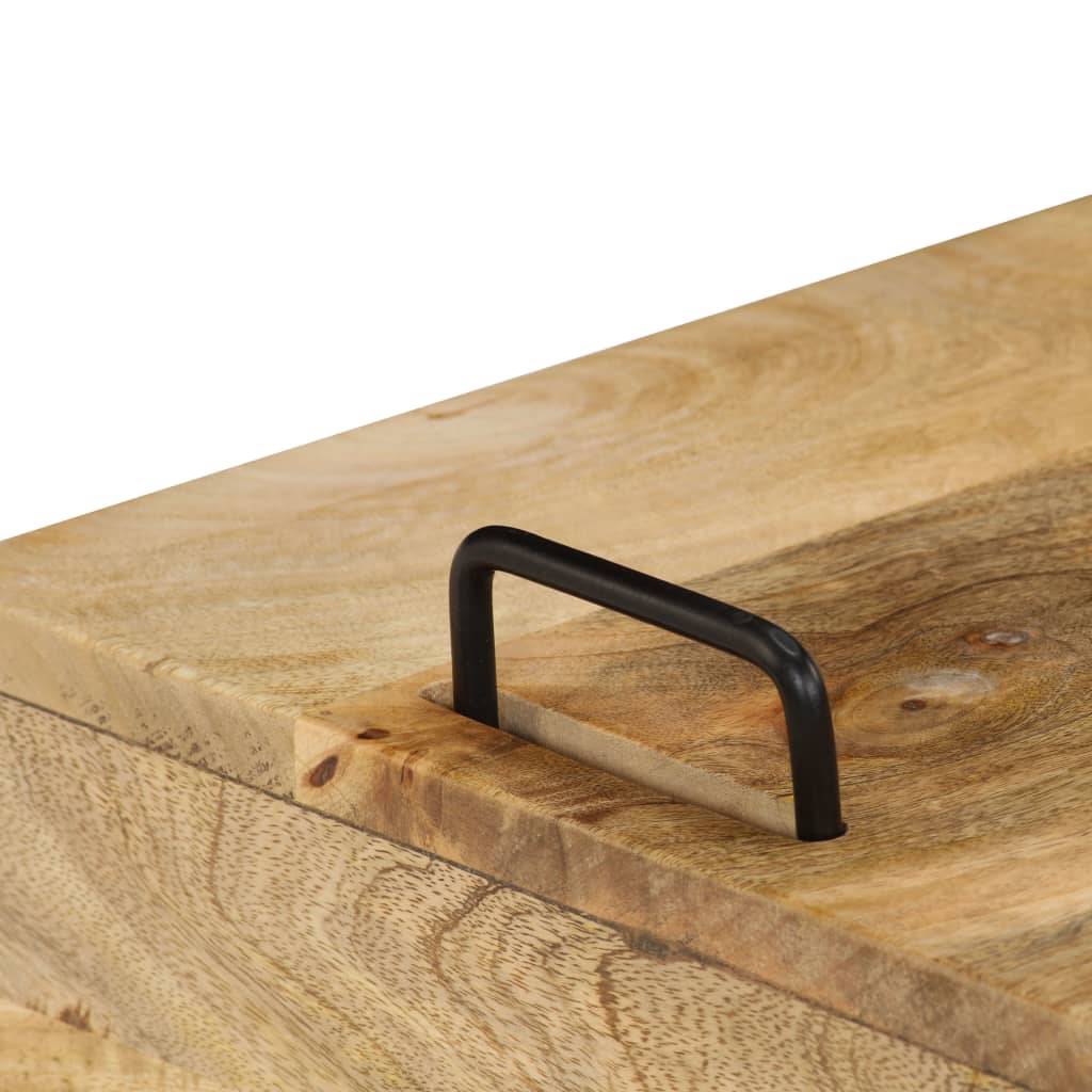 Table de Chevet en Bois et Pieds en Métal Style Industriel-La-Fabrique-Industrielle