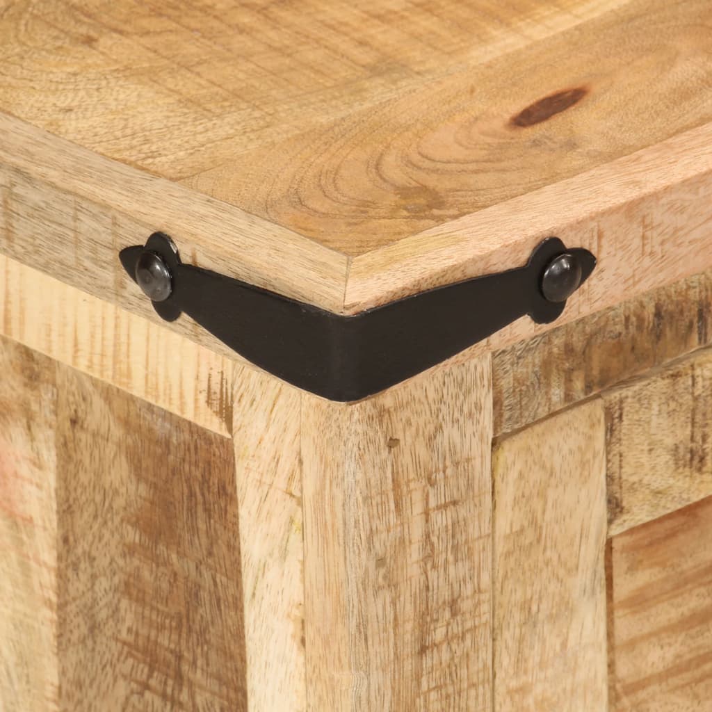 Table de Nuit Industrielle en Bois Clair de Manguier-La-Fabrique-Industrielle