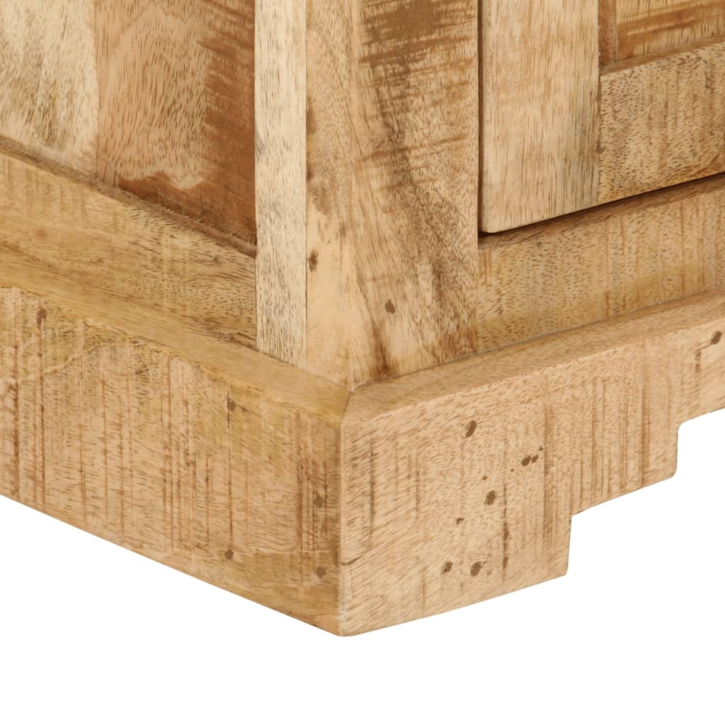 Table de Nuit Industrielle en Bois Clair de Manguier-La-Fabrique-Industrielle