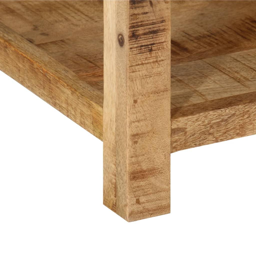 Table de Nuit Industrielle en Bois de Manguier Brut-La-Fabrique-Industrielle
