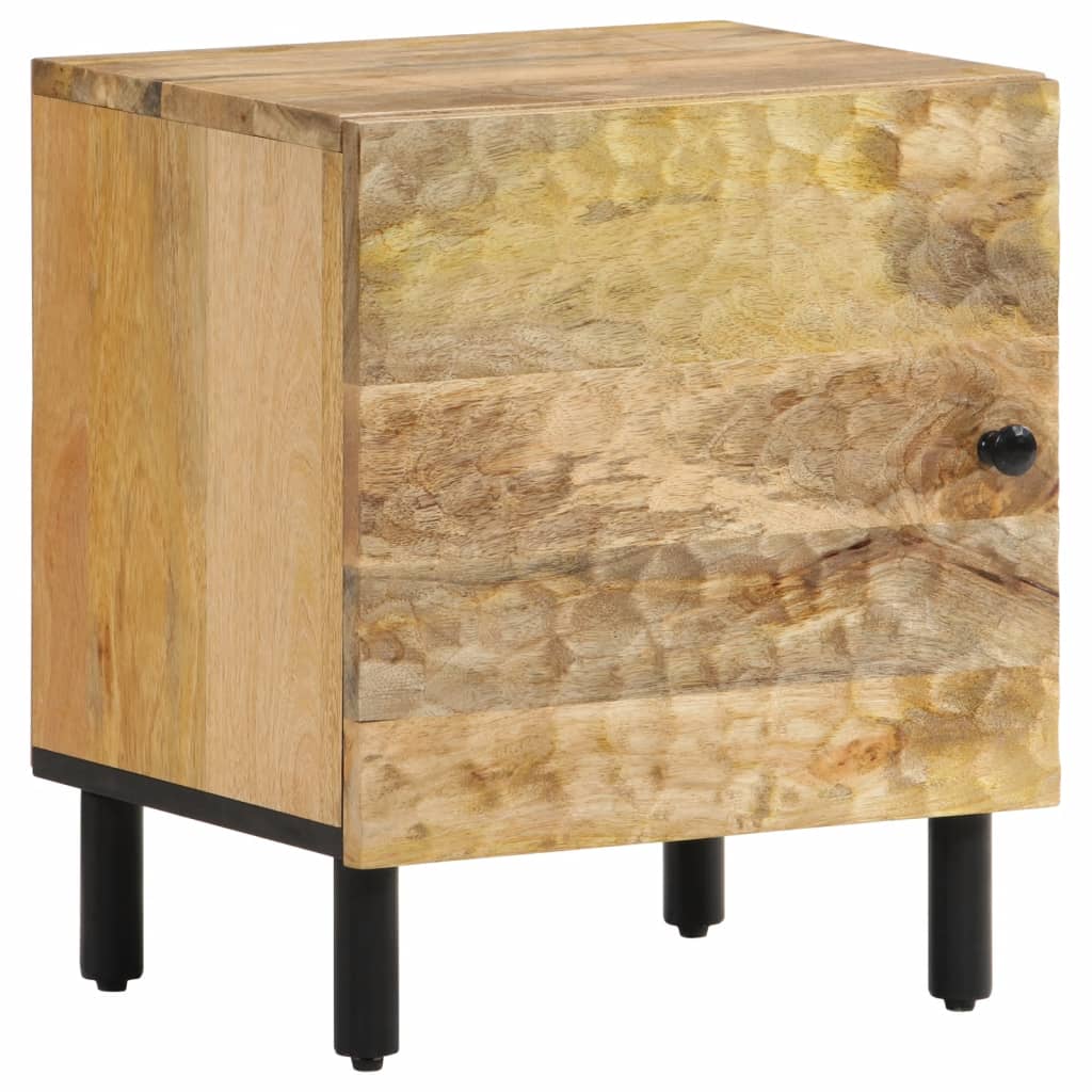 Table de Nuit Industrielle en Bois de Manguier Naturel-Naturel-bois de manguier massif-1-La-Fabrique-Industrielle