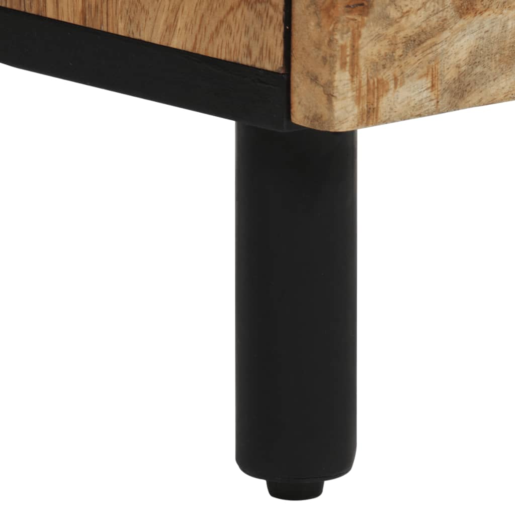 Table de Nuit Industrielle en Bois de Manguier Naturel-La-Fabrique-Industrielle