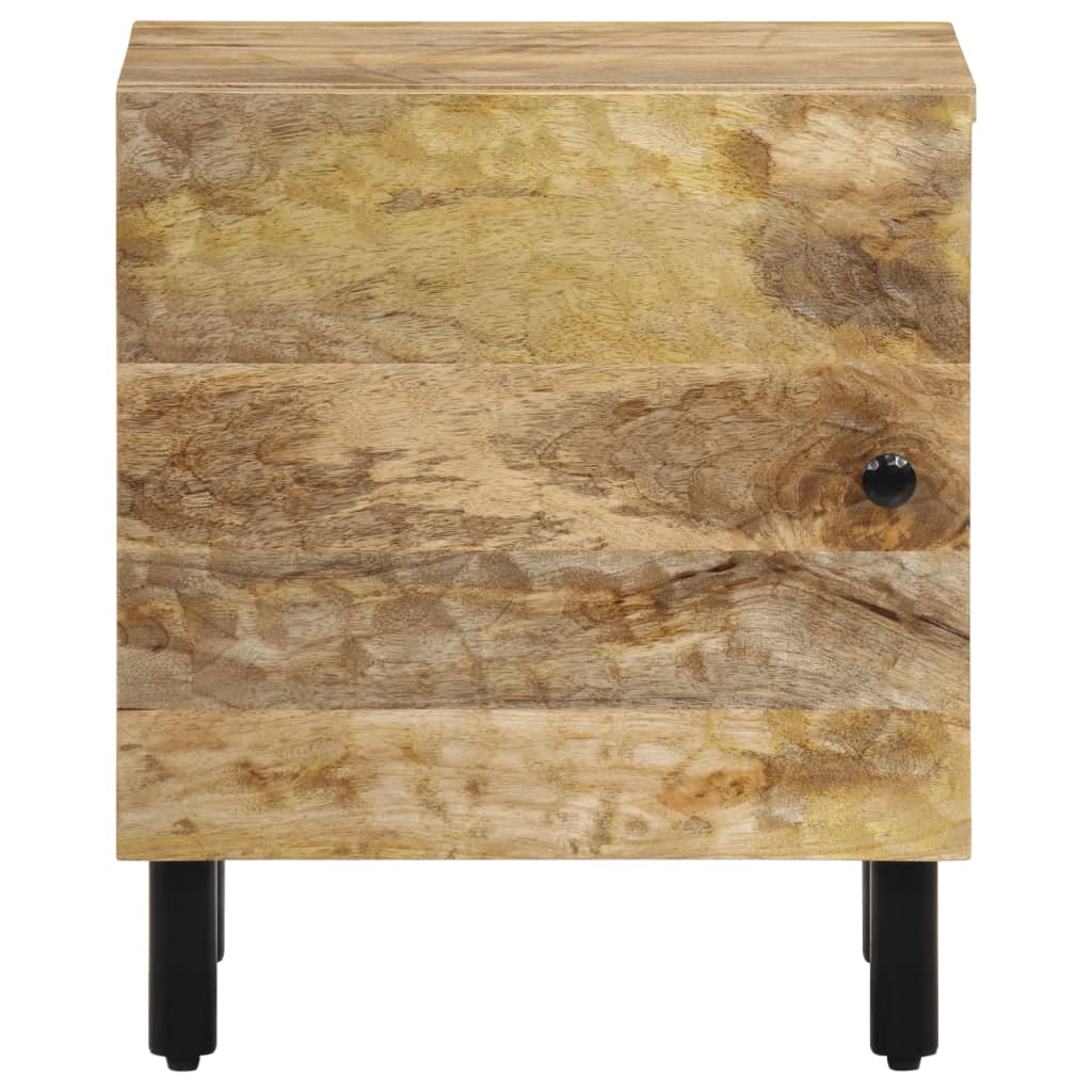 Table de Nuit Industrielle en Bois de Manguier Naturel-La-Fabrique-Industrielle