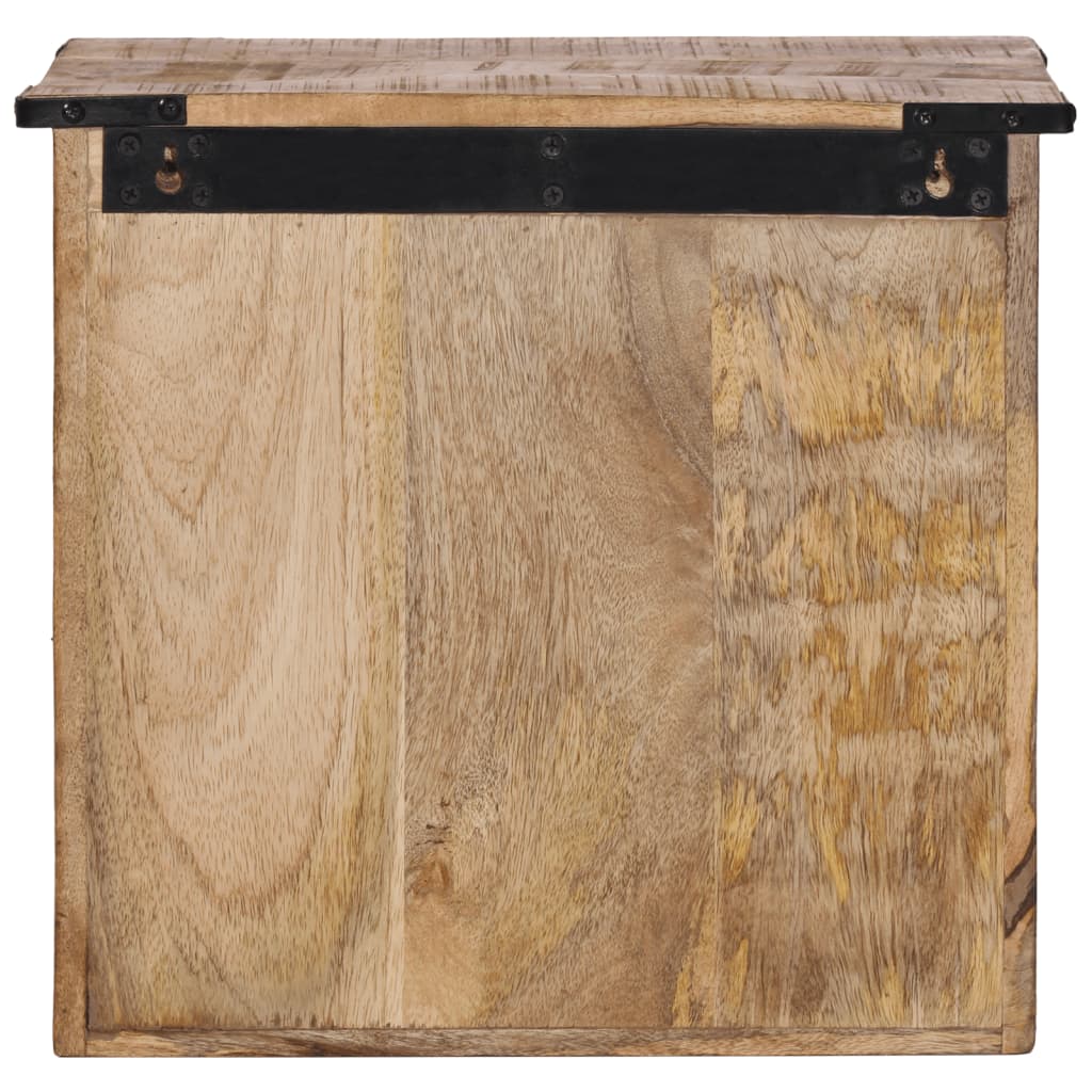 Table de Nuit Moderne en Bois de Manguier Massif-La-Fabrique-Industrielle