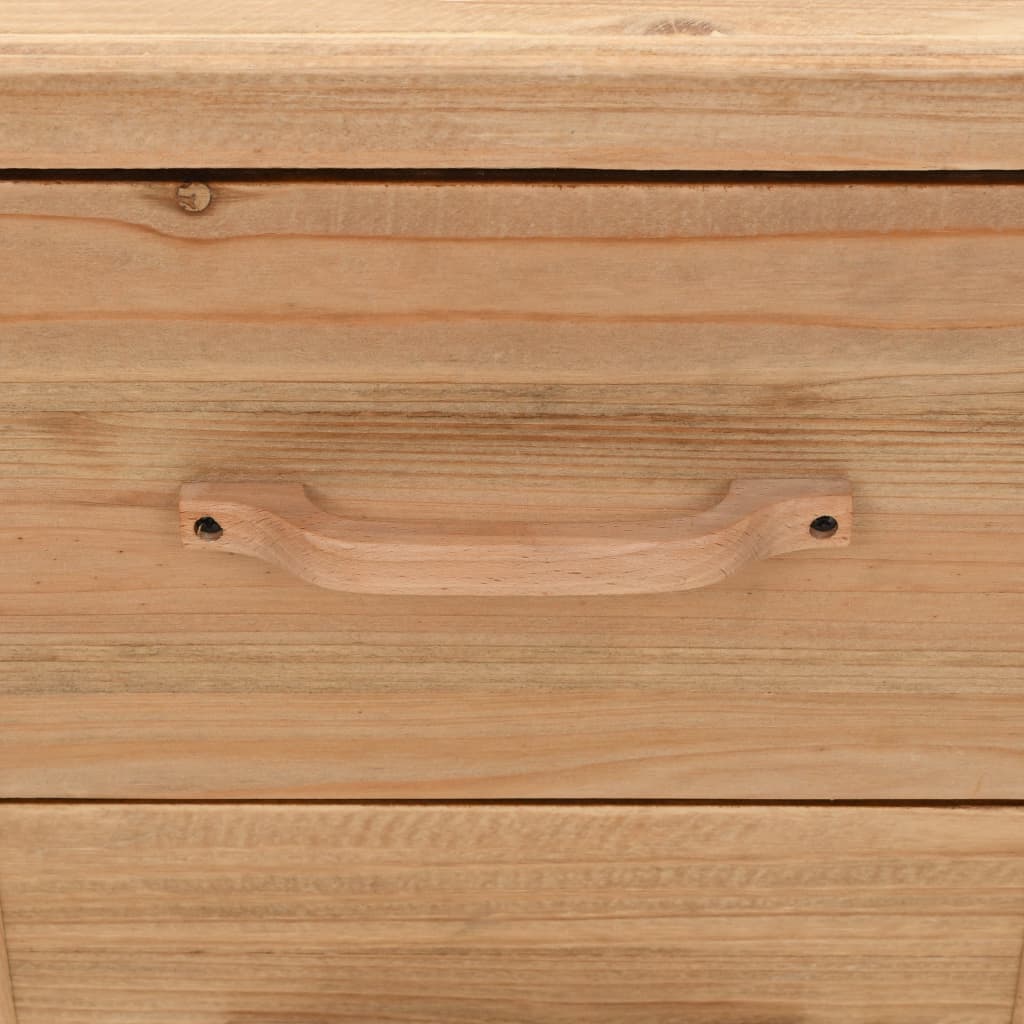 Table de Nuit en Bois Massif au Style Indus-La-Fabrique-Industrielle