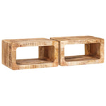 Table de Nuit en Bois de Mangue Massif-La-Fabrique-Industrielle