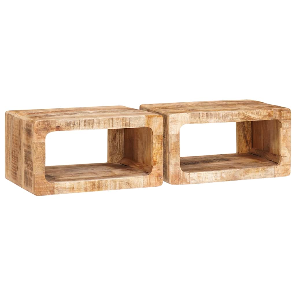 Table de Nuit en Bois de Mangue Massif-La-Fabrique-Industrielle