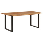 Table de Salle à Manger Industrielle en Bois et Fer-Noir-1-180 x 90 x 76 cm-La-Fabrique-Industrielle