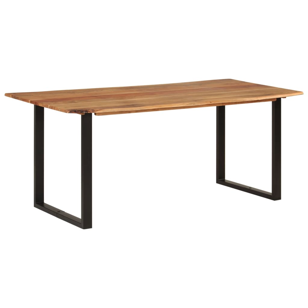 Table de Salle à Manger Industrielle en Bois et Fer-Noir-1-180 x 90 x 76 cm-La-Fabrique-Industrielle