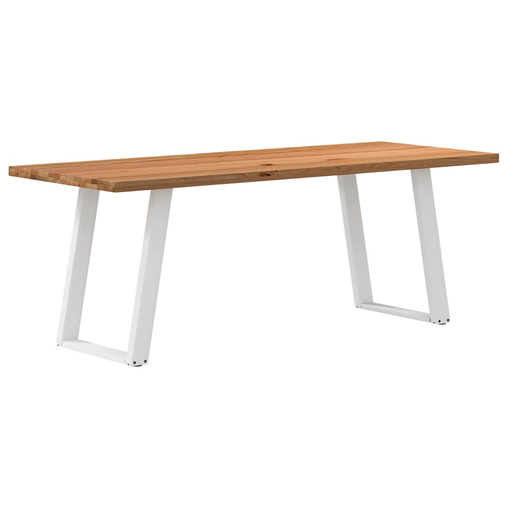 Table de Salon Industrielle en Bois et Acier-80 cm-200 cm-1-La-Fabrique-Industrielle