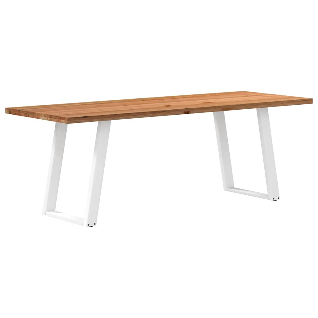 Table de Salon Industrielle en Bois et Acier-80 cm-220 cm-1-La-Fabrique-Industrielle