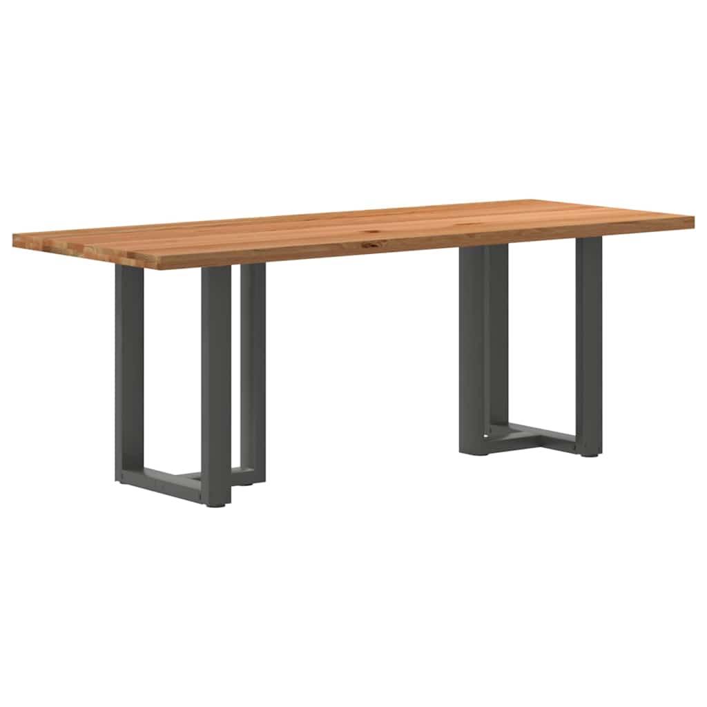Table en Bois Clair et Style Scandinave-Anthracite-1-200 x 80 x 74 cm-La-Fabrique-Industrielle