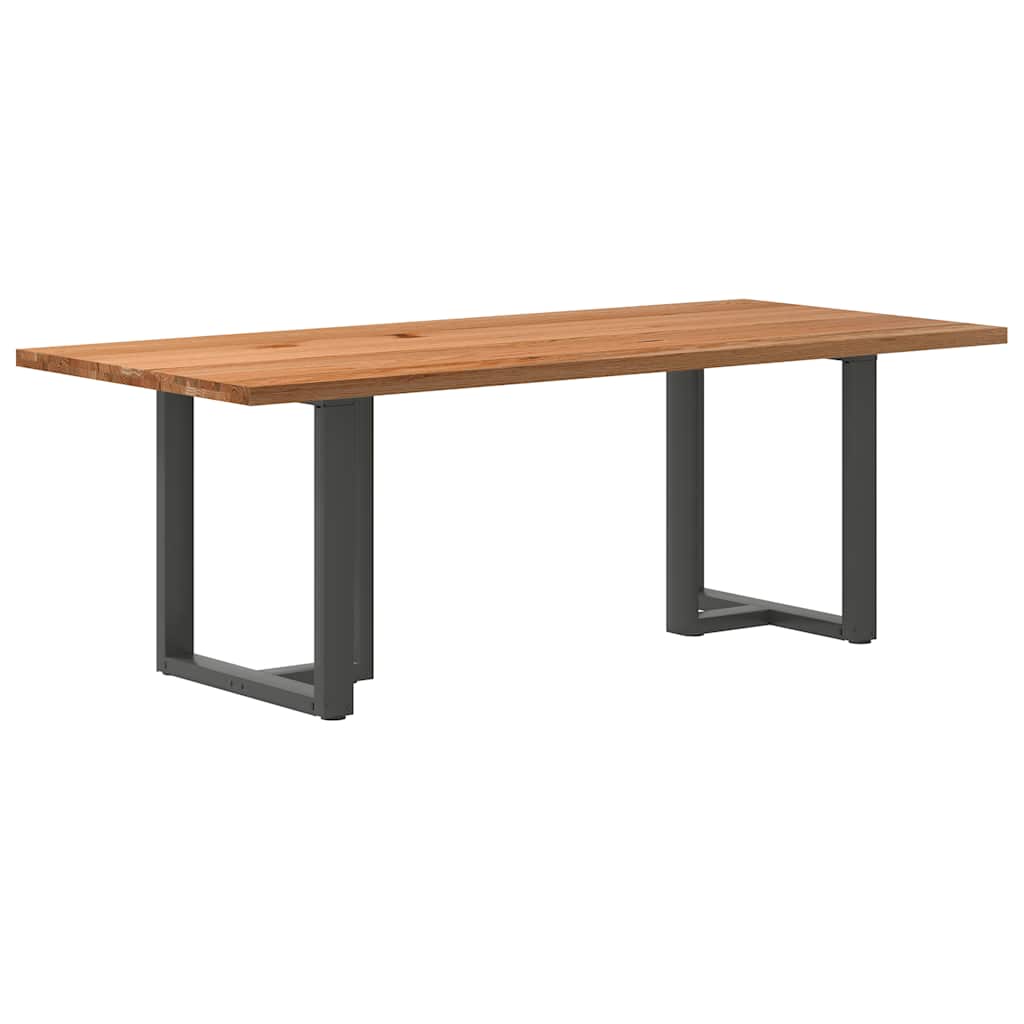 Table en Bois Clair et Style Scandinave-Anthracite-1-220 x 100 x 74 cm-La-Fabrique-Industrielle