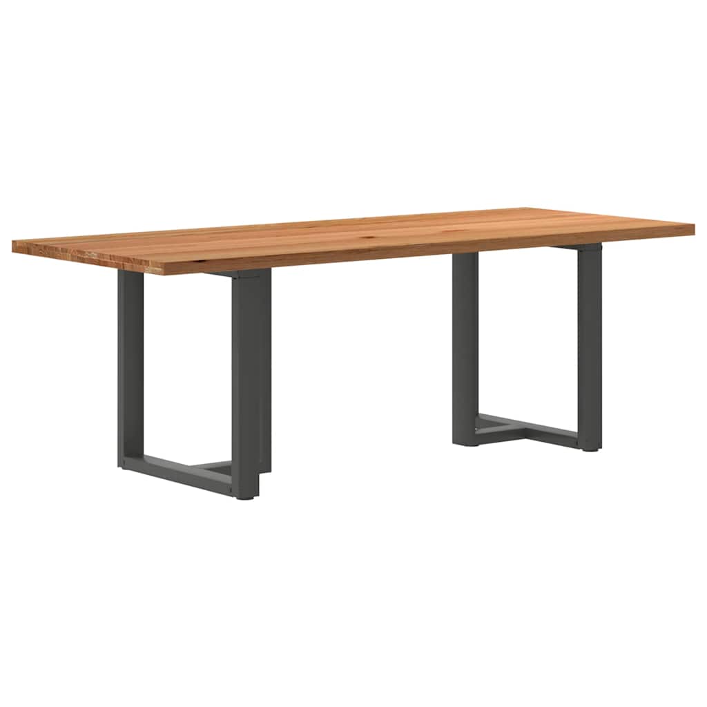 Table en Bois Clair et Style Scandinave-Anthracite-1-220 x 90 x 74 cm-La-Fabrique-Industrielle