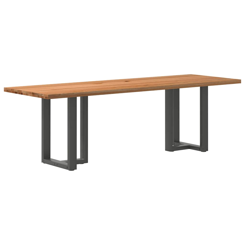 Table en Bois Clair et Style Scandinave-Anthracite-1-240 x 80 x 74 cm-La-Fabrique-Industrielle