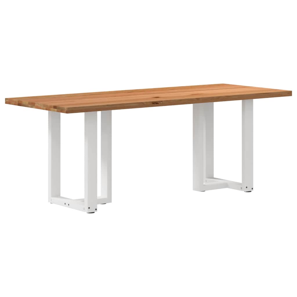 Table en Bois Clair et Style Scandinave-Blanc-1-200 x 80 x 74 cm-La-Fabrique-Industrielle