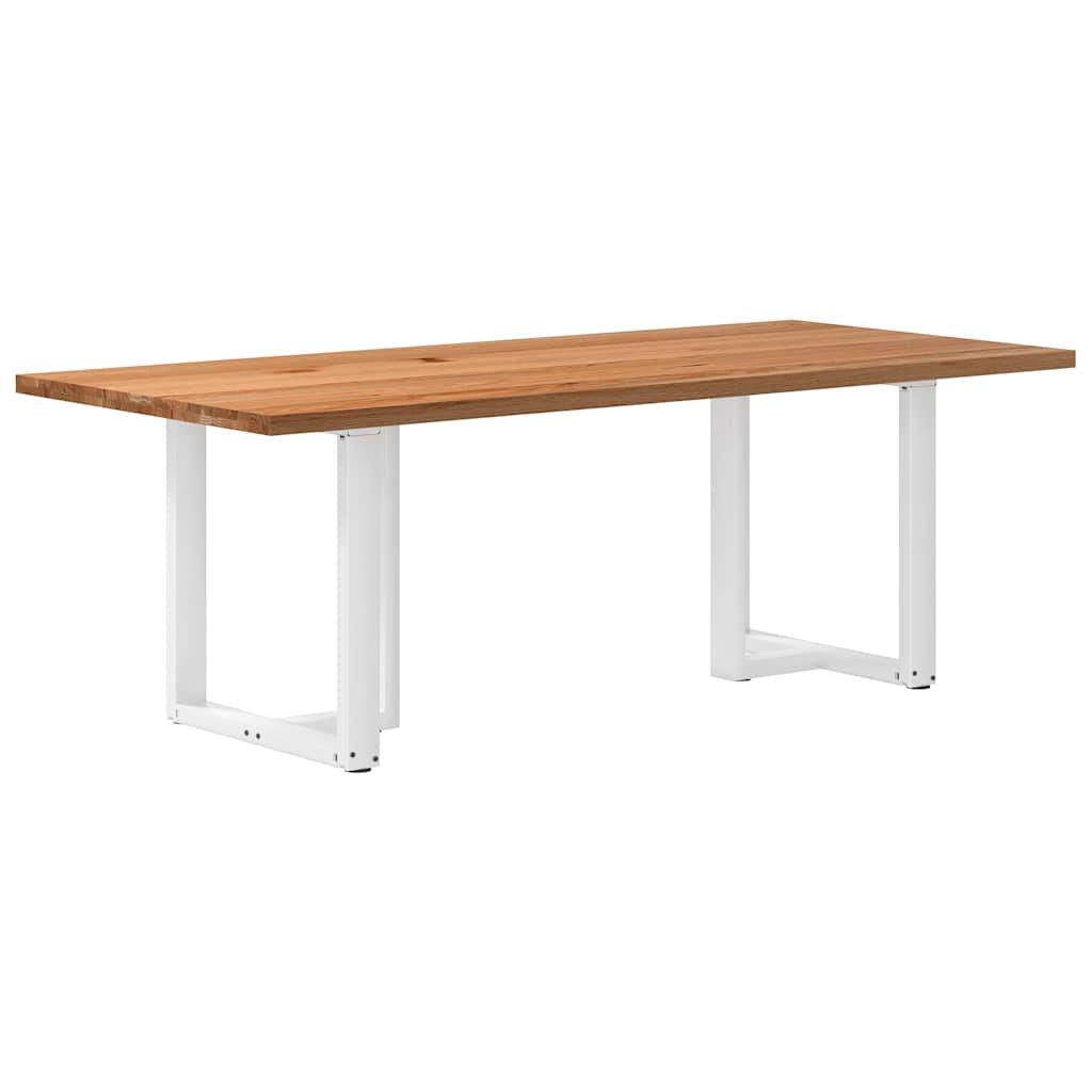 Table en Bois Clair et Style Scandinave-Blanc-1-220 x 100 x 74 cm-La-Fabrique-Industrielle