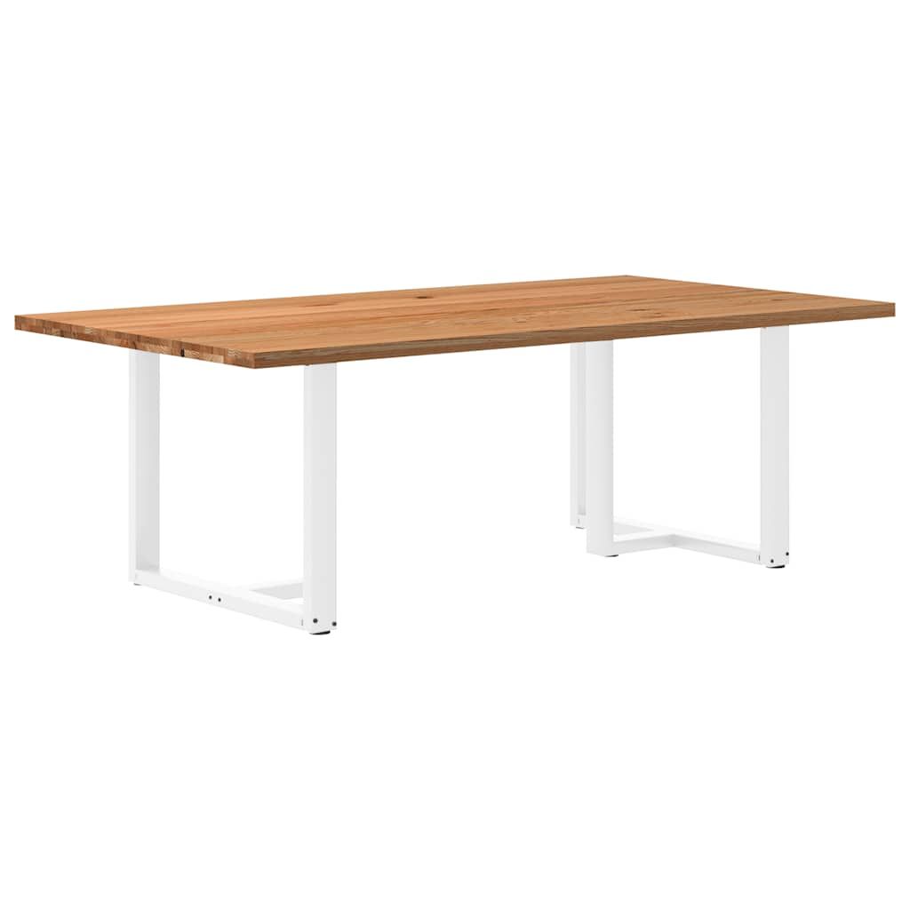 Table en Bois Clair et Style Scandinave-Blanc-1-220 x 120 x 74 cm-La-Fabrique-Industrielle