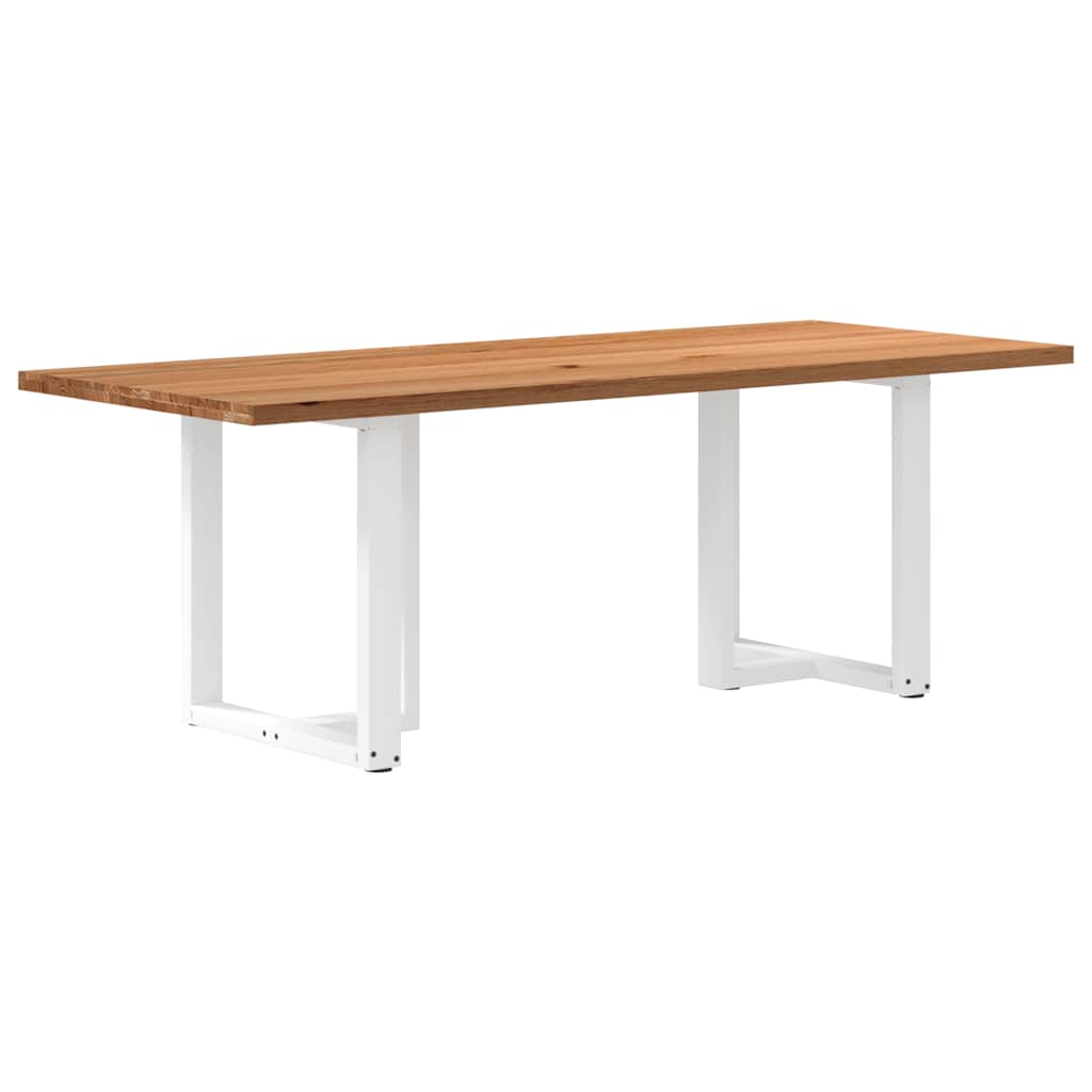 Table en Bois Clair et Style Scandinave-Blanc-1-220 x 90 x 74 cm-La-Fabrique-Industrielle