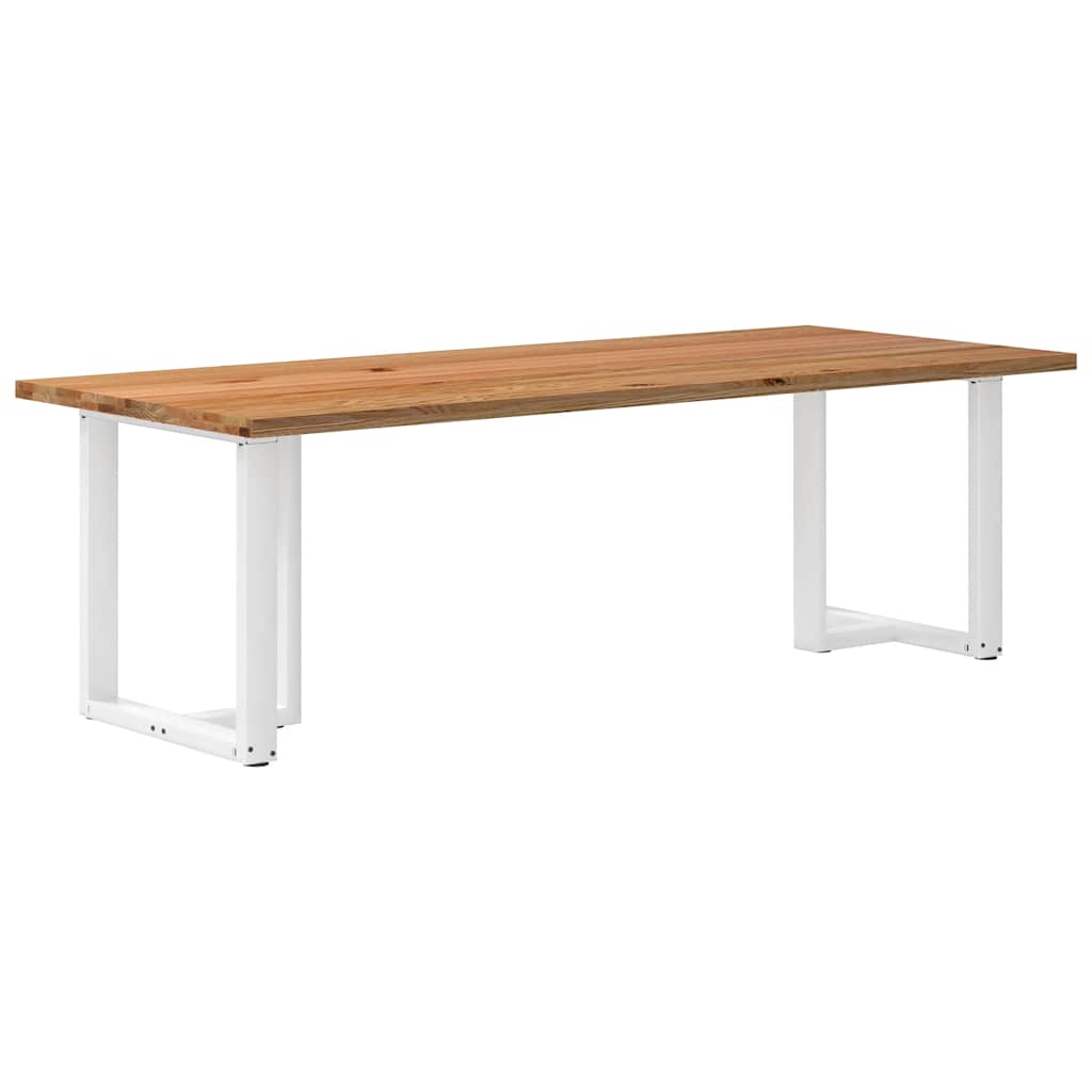 Table en Bois Clair et Style Scandinave-Blanc-1-240 x 100 x 74 cm-La-Fabrique-Industrielle
