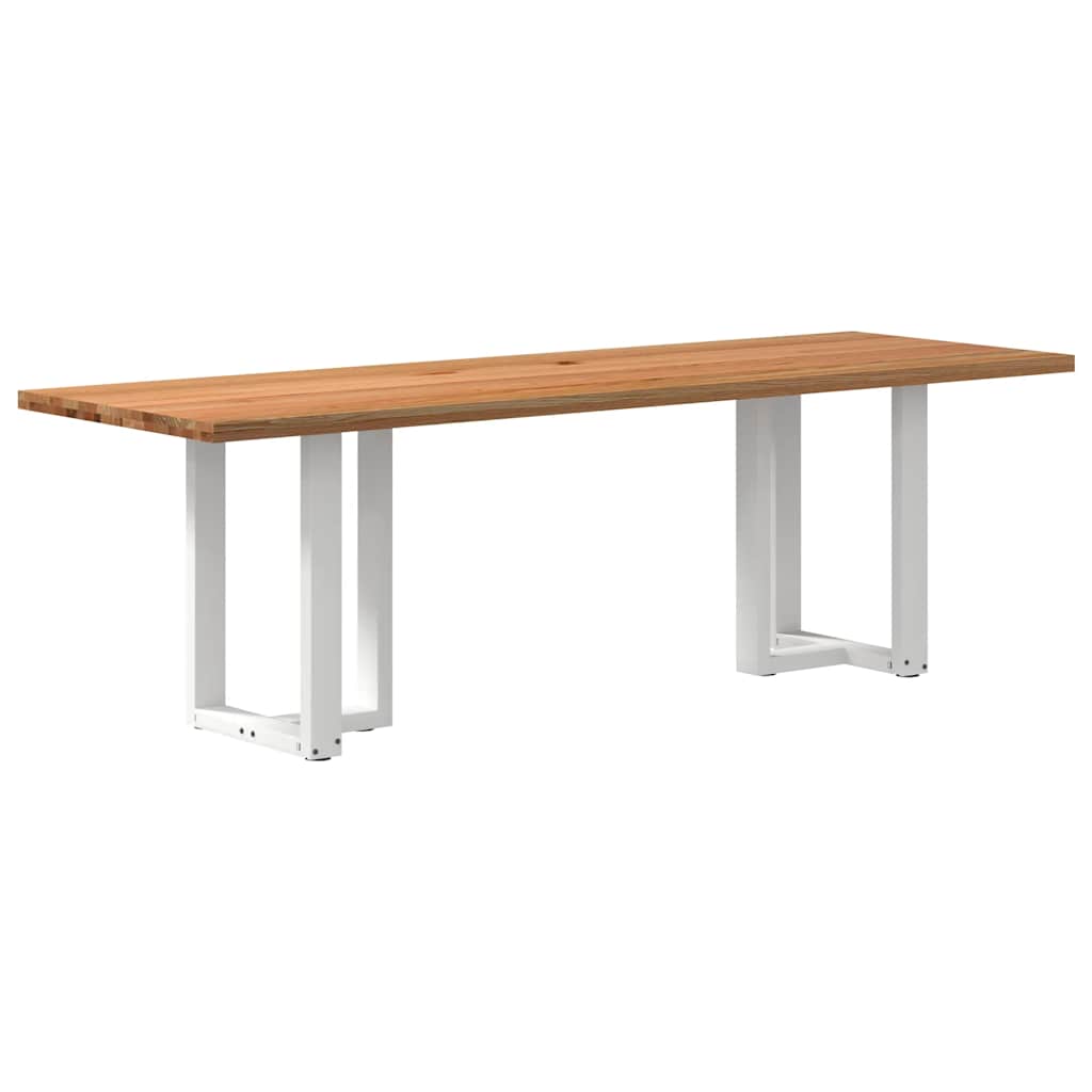 Table en Bois Clair et Style Scandinave-Blanc-1-240 x 80 x 74 cm-La-Fabrique-Industrielle