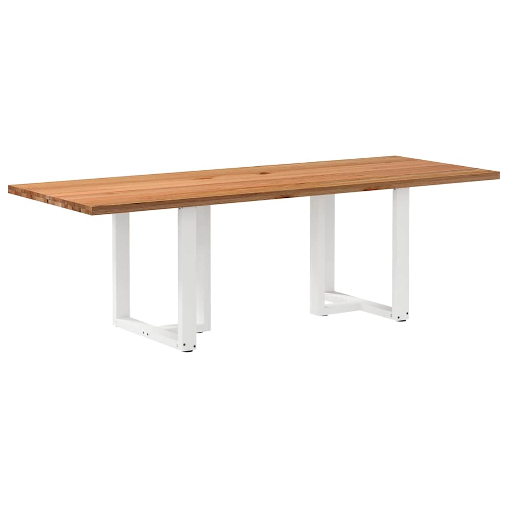Table en Bois Clair et Style Scandinave-Blanc-1-240 x 90 x 74 cm-La-Fabrique-Industrielle