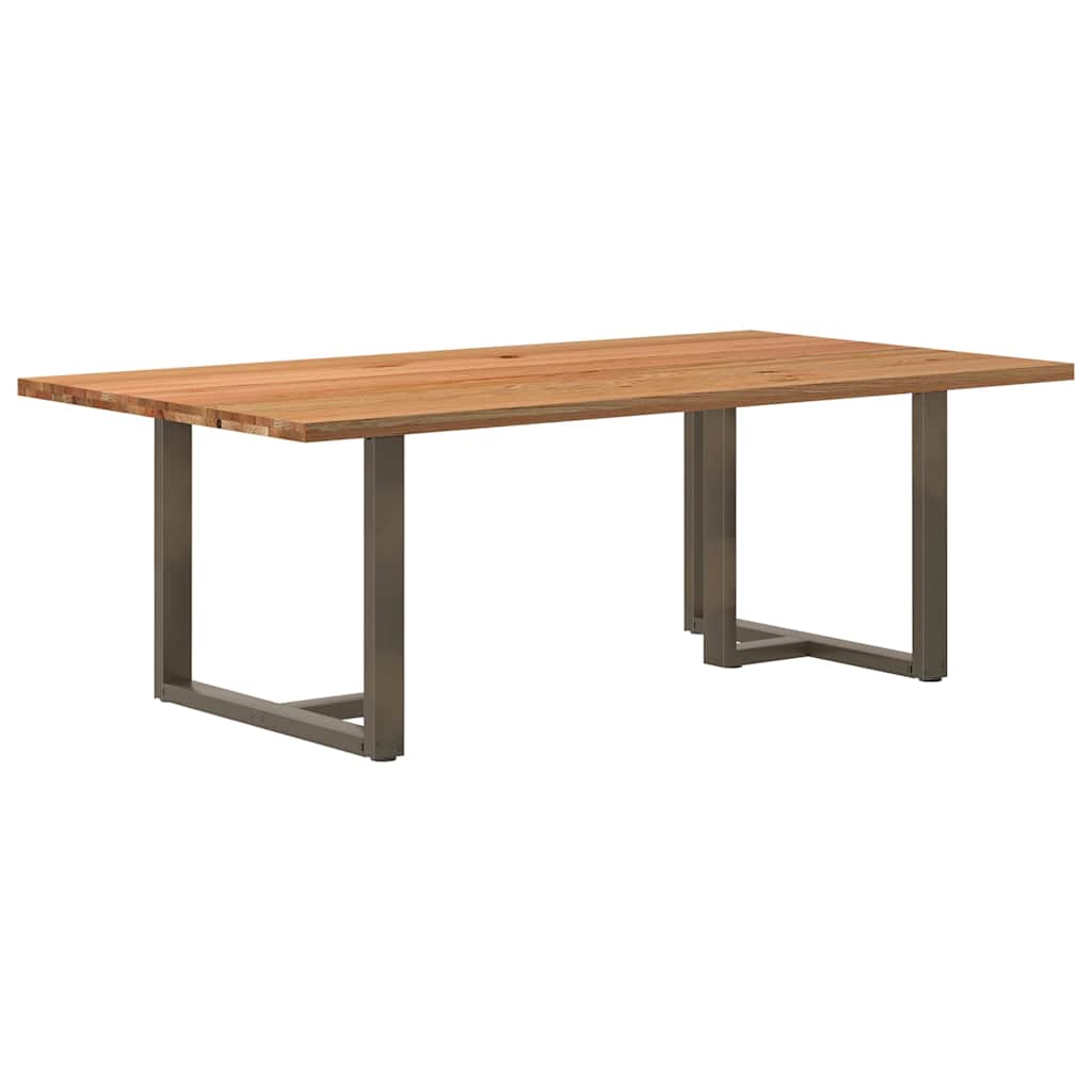Table en Bois Clair et Style Scandinave-Naturel-1-220 x 120 x 74 cm-La-Fabrique-Industrielle