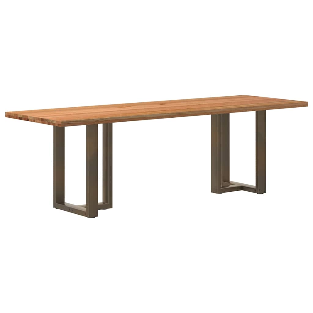 Table en Bois Clair et Style Scandinave-Naturel-1-240 x 80 x 74 cm-La-Fabrique-Industrielle