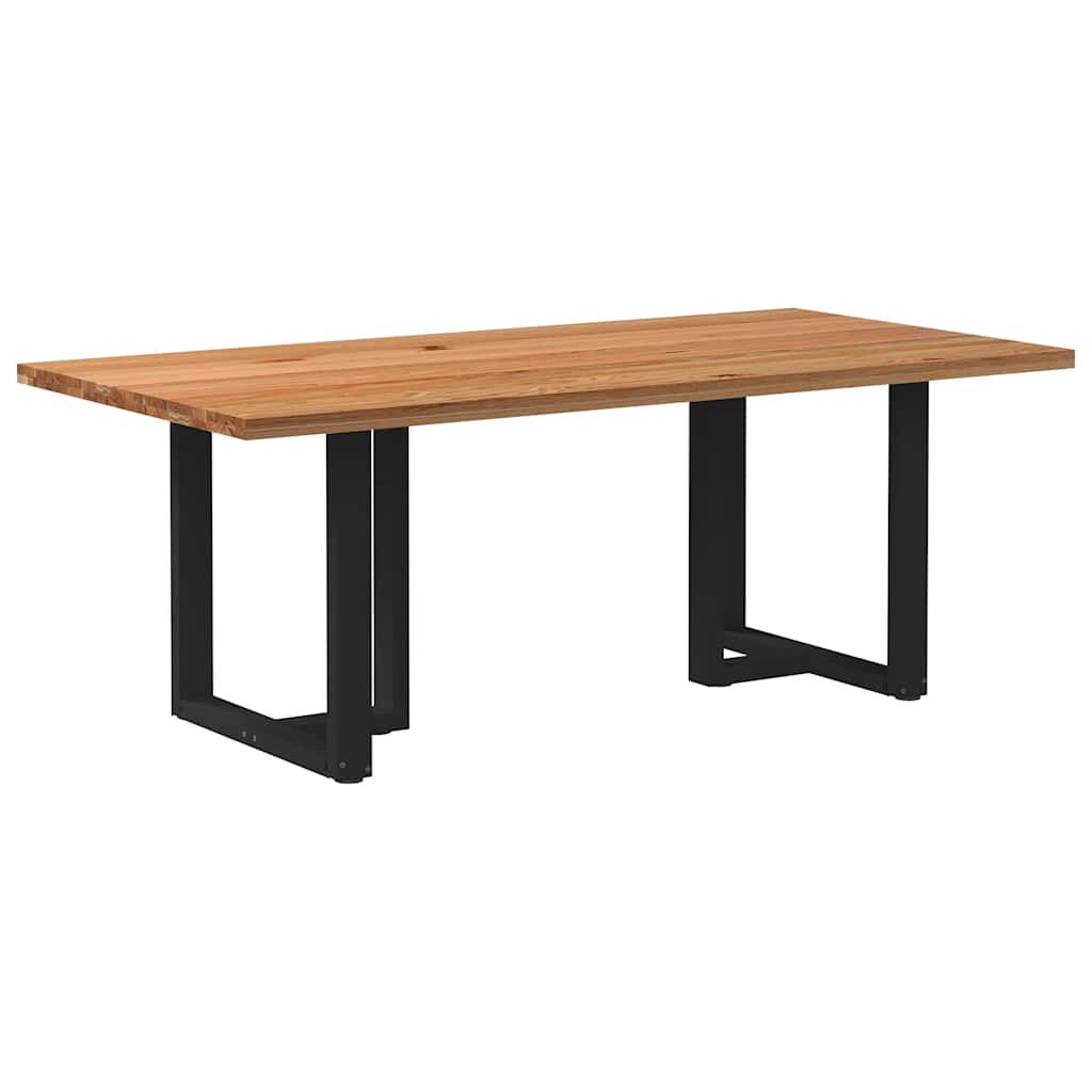 Table en Bois Clair et Style Scandinave-Noir-1-200 x 100 x 74 cm-La-Fabrique-Industrielle