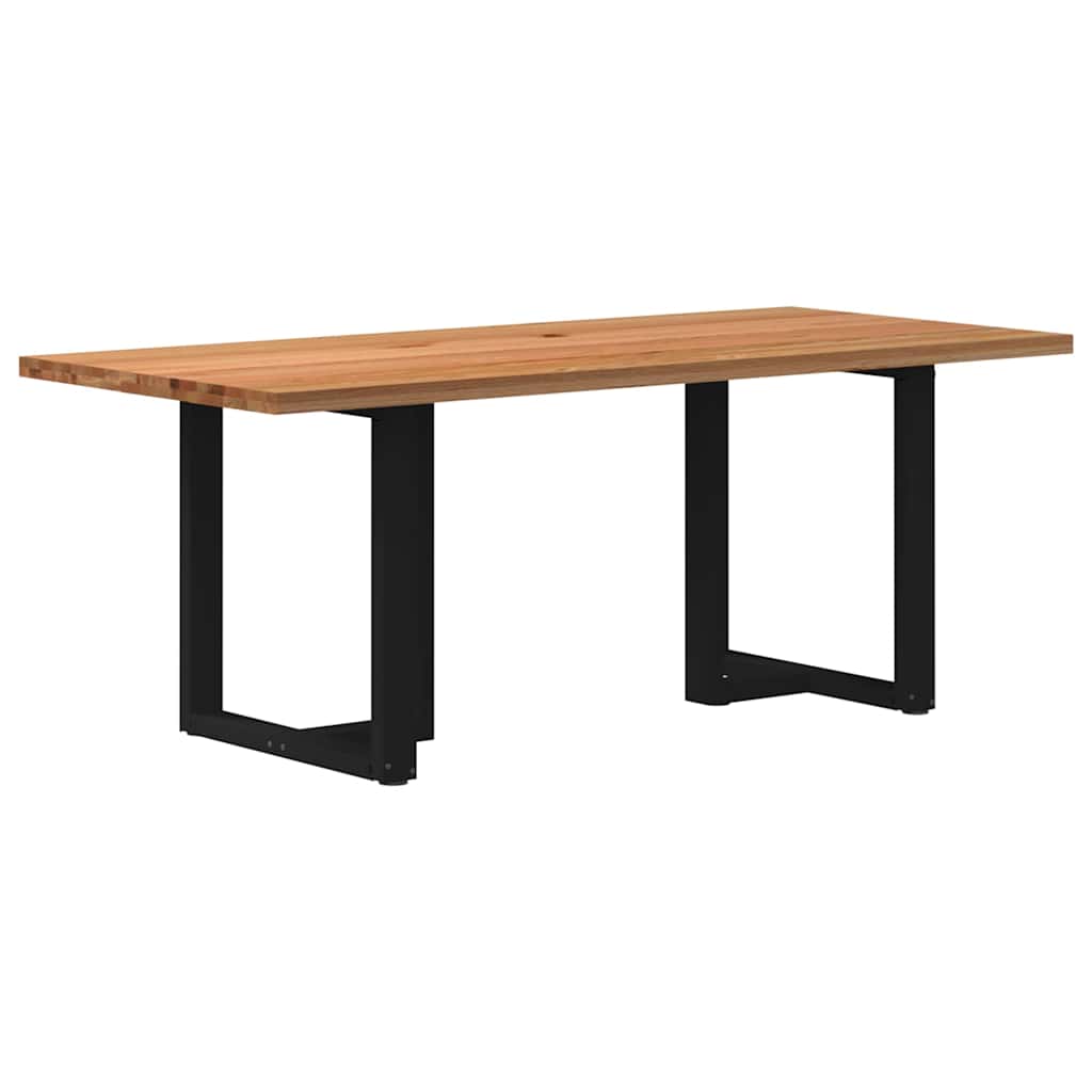 Table en Bois Clair et Style Scandinave-Noir-1-200 x 90 x 74 cm-La-Fabrique-Industrielle