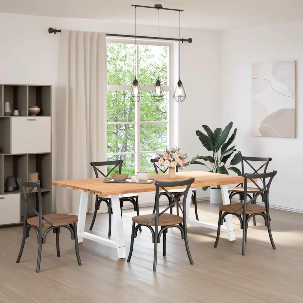 Table en Bois Massif Style Industriel-La-Fabrique-Industrielle