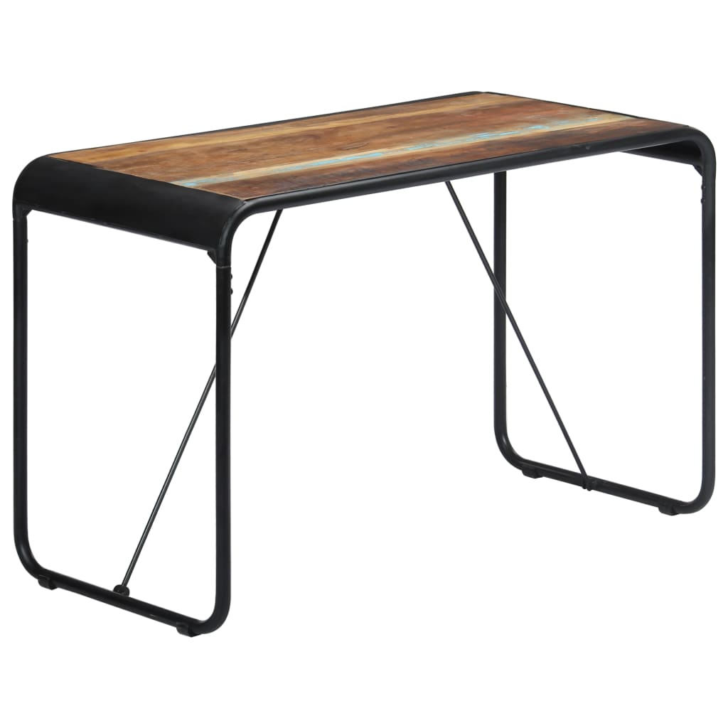 Table en Bois Massif au Style Industriel Authentique-Multicolore-1-118 x 60 x 76 cm-La-Fabrique-Industrielle