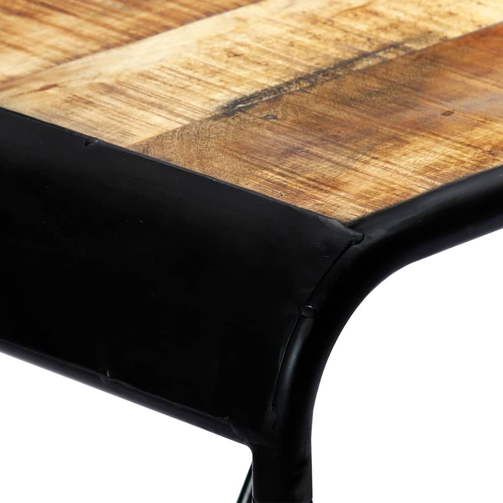 Table en Bois Massif au Style Industriel Authentique-La-Fabrique-Industrielle