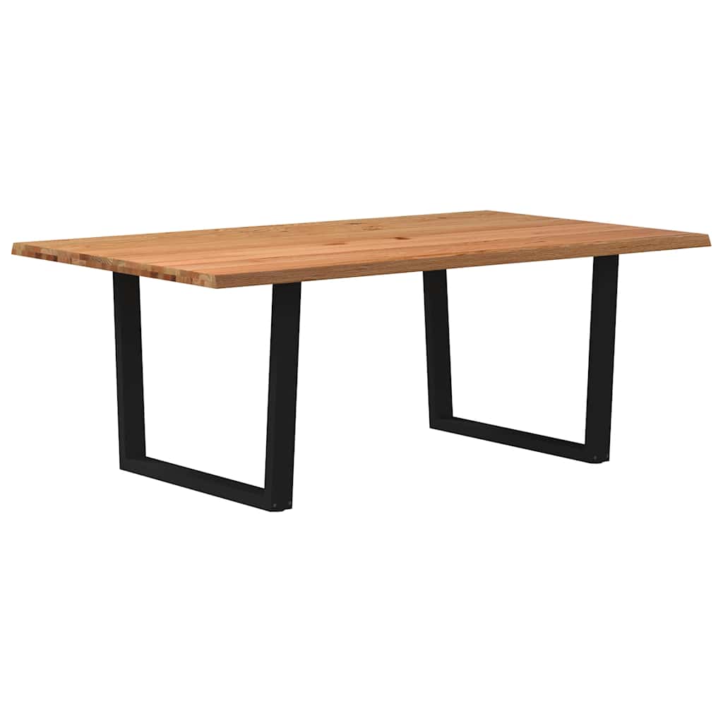 Table en Bois Massif et Acier Noir-120 cm-200 cm-1-La-Fabrique-Industrielle