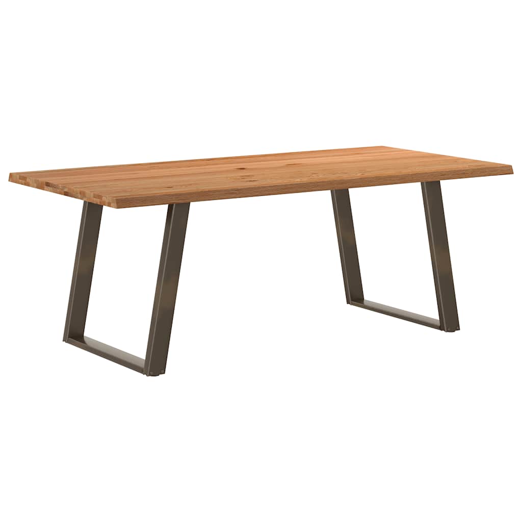 Table en Bois Naturel avec Charme Industriel-100 cm-200 cm-1-La-Fabrique-Industrielle