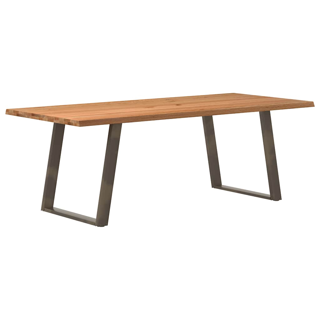 Table en Bois Naturel avec Charme Industriel-100 cm-220 cm-1-La-Fabrique-Industrielle