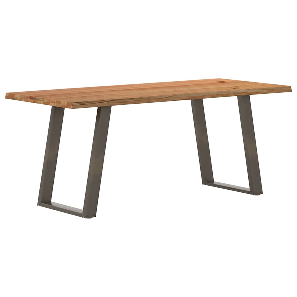 Table en Bois Naturel avec Charme Industriel-80 cm-180 cm-1-La-Fabrique-Industrielle