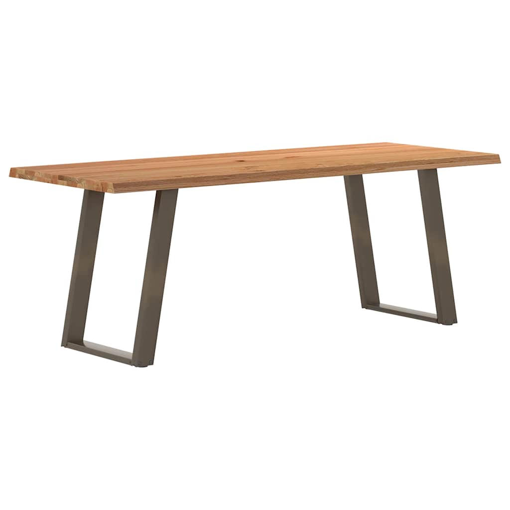 Table en Bois Naturel avec Charme Industriel-80 cm-200 cm-1-La-Fabrique-Industrielle
