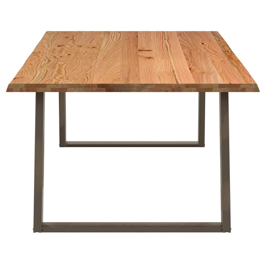 Table en Bois Naturel avec Charme Industriel-La-Fabrique-Industrielle