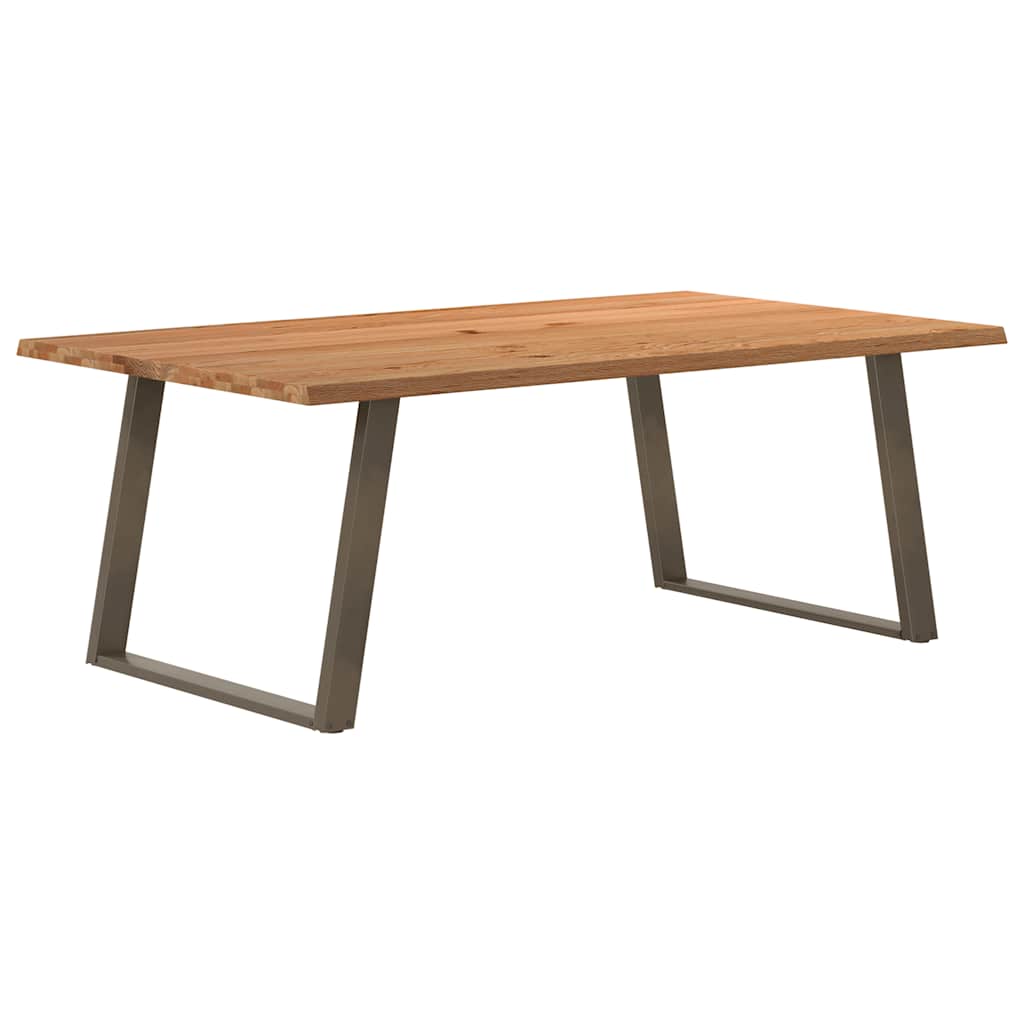 Table en Bois Naturel avec Charme Industriel-La-Fabrique-Industrielle