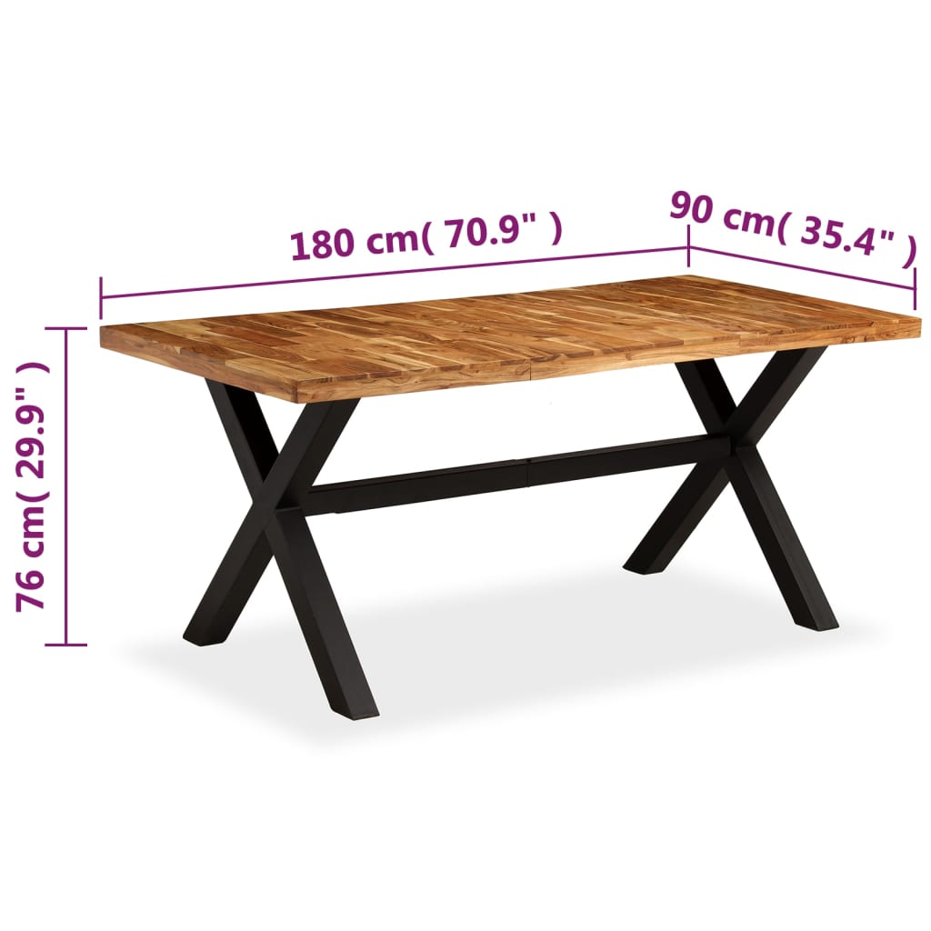 Table en Bois d'Acacia Massif et Manguier-La-Fabrique-Industrielle