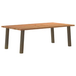 Table en Bois de Chêne Clair et Acier Naturel-120 cm-220 cm-1-La-Fabrique-Industrielle