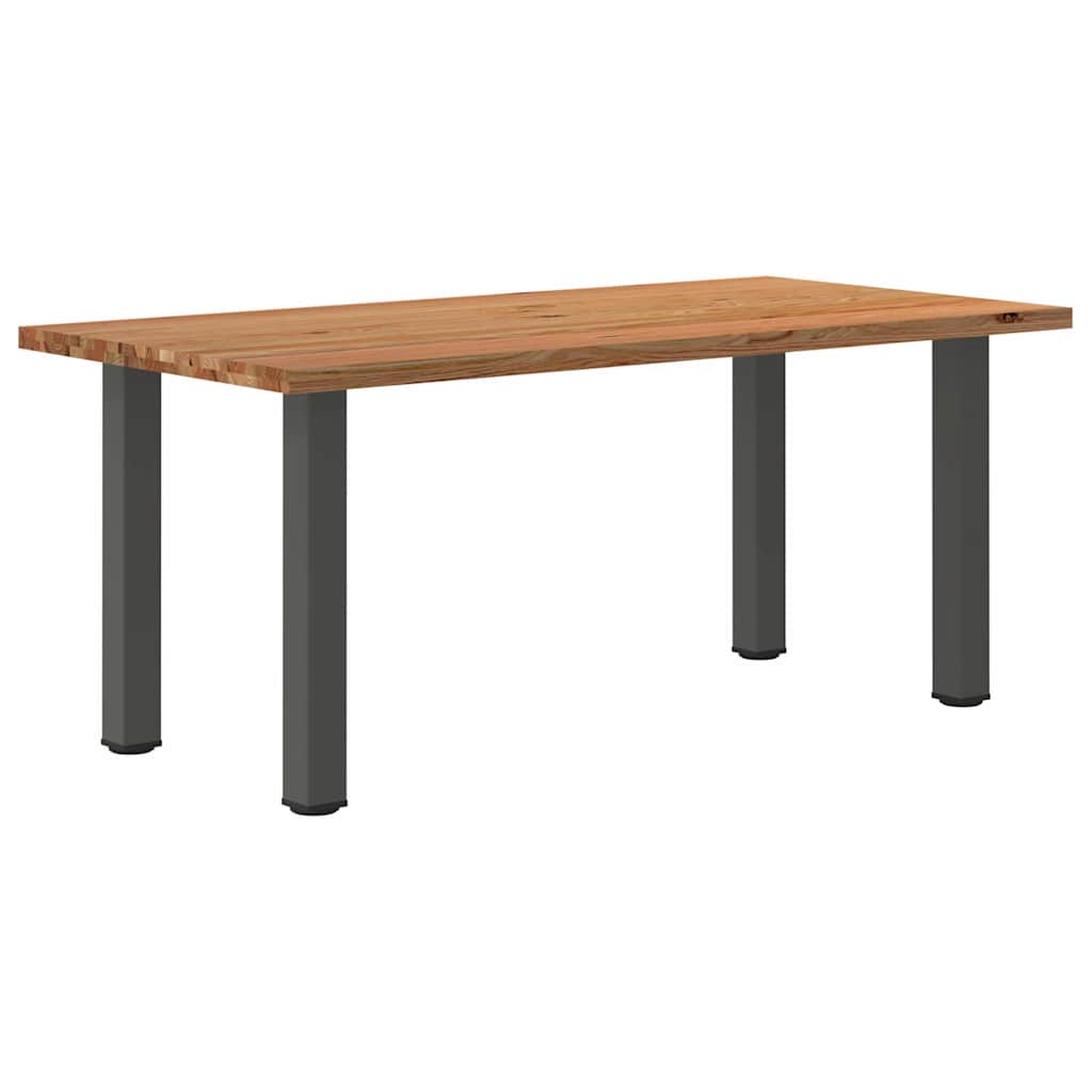 Table en Bois de Chêne Marron Clair et Anthracite-90 cm-180 cm-1-La-Fabrique-Industrielle