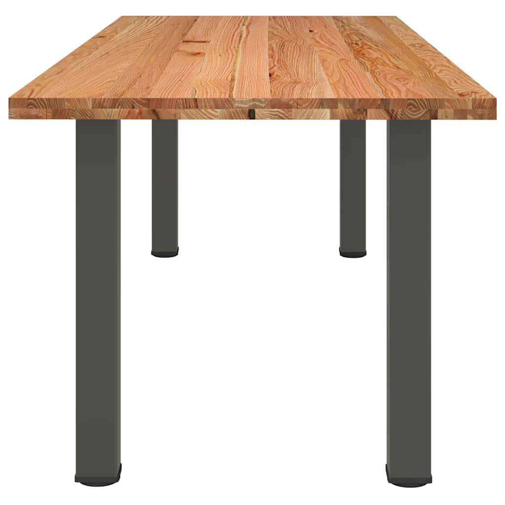Table en Bois de Chêne Marron Clair et Anthracite-La-Fabrique-Industrielle