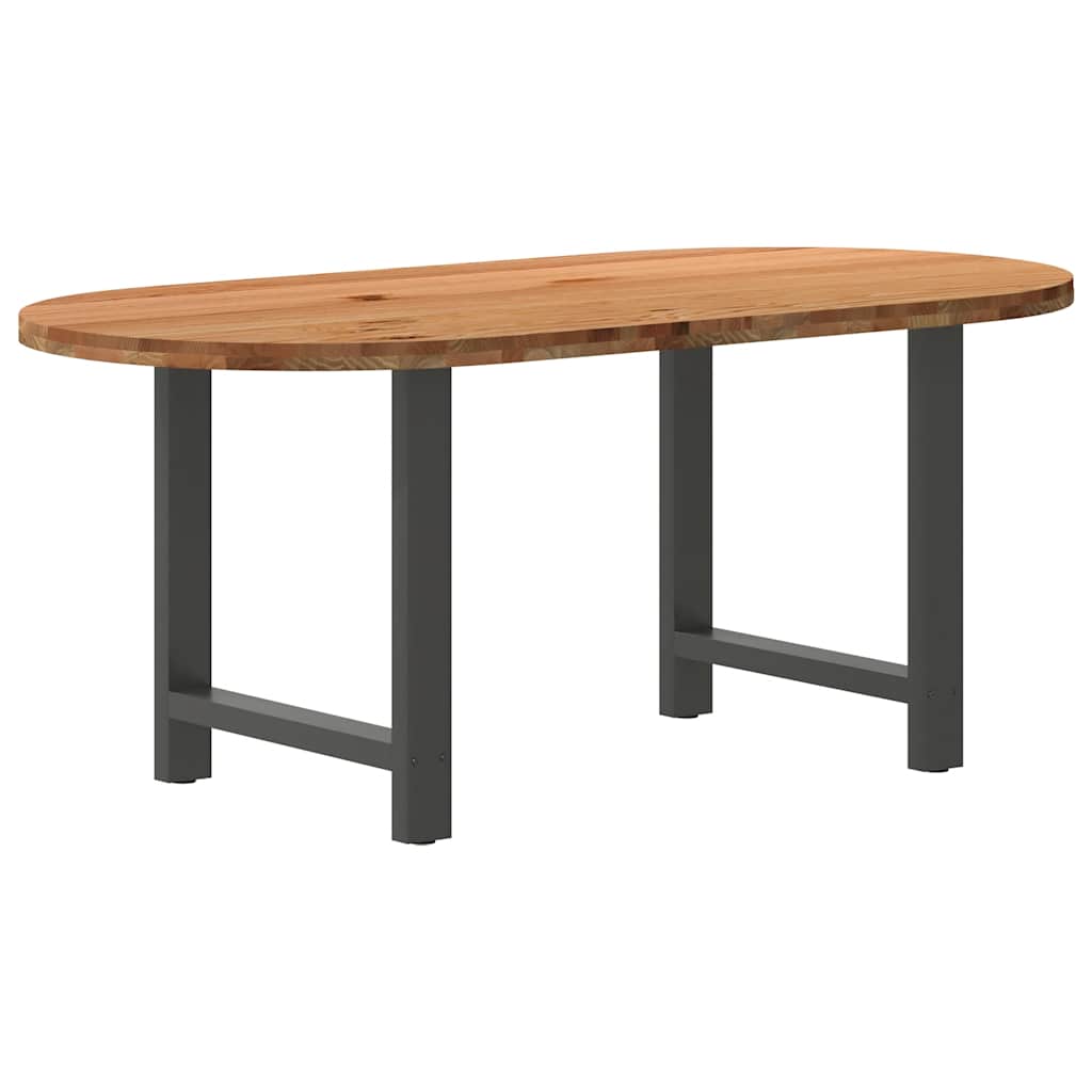Table en Bois de Chêne Massif 220X100 cm-Anthracite-1-180 x 90 x 74 cm-La-Fabrique-Industrielle