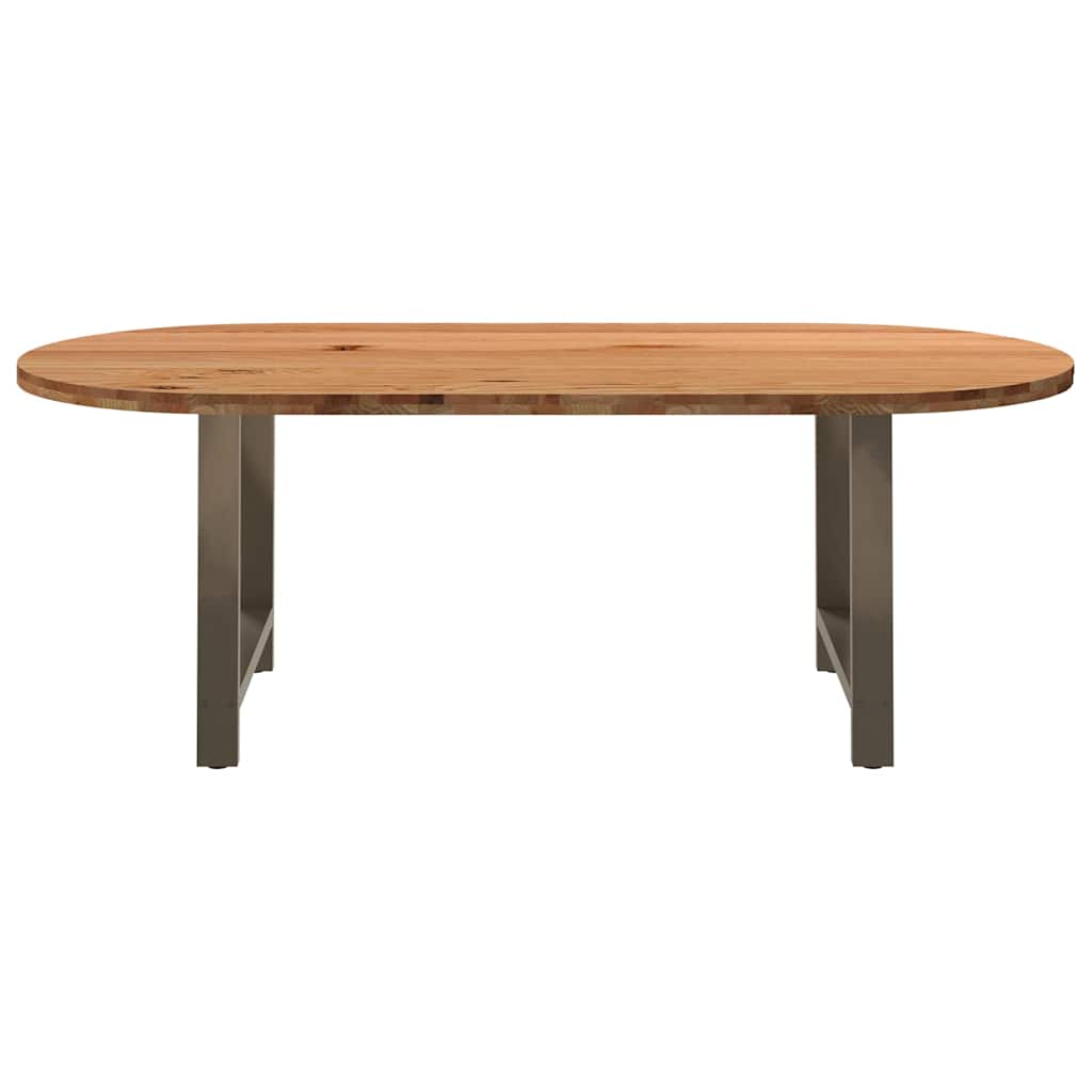 Table en Bois de Chêne Massif 220X100 cm-La-Fabrique-Industrielle