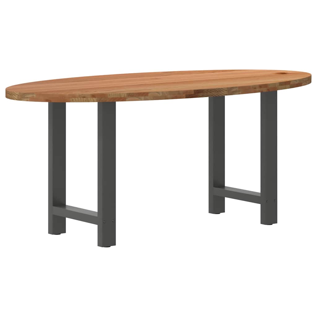Table en Bois de Chêne Massif 240X100 cm-Anthracite-1-180 x 90 x 74 cm-La-Fabrique-Industrielle