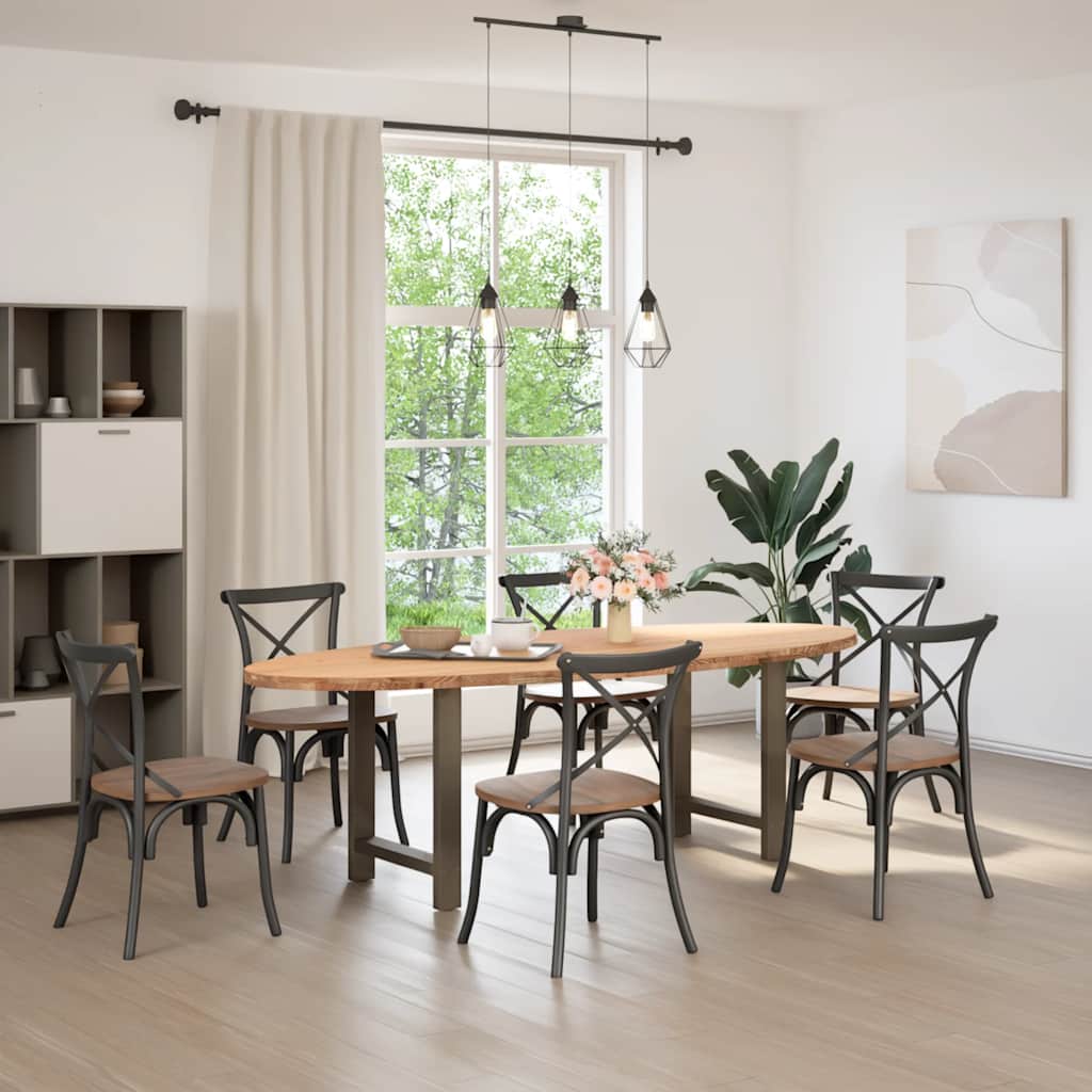 Table en Bois de Chêne Massif 240X100 cm-La-Fabrique-Industrielle