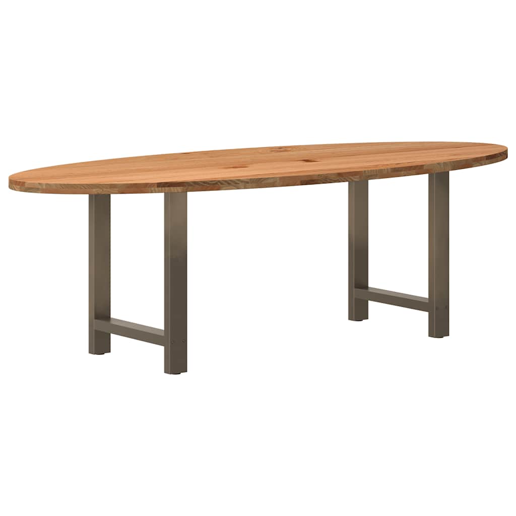 Table en Bois de Chêne Massif 240X100 cm-La-Fabrique-Industrielle